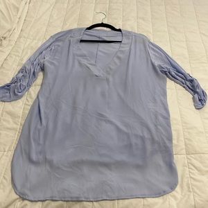 Soho v-neck 3/4 sleeve shirt, blue, XL